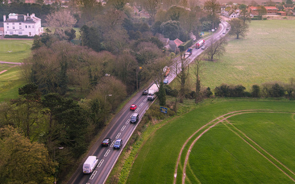 Aerial view of A47